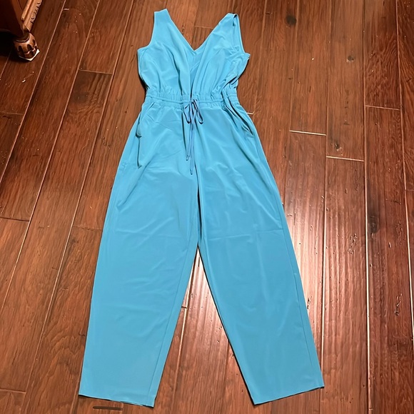 NWOT Athleta Avenue Jumpsuit Pacific Blue Size Small - Picture 3 of 10